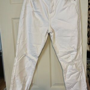 Women's White Boot Cut Jeans